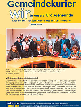 Gemeindekurier Juli 2025 ansehen Gemeindekurier Juli 2025